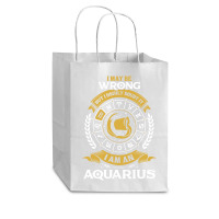 I May Be Wrong But I Highly Doubt It I Am An Aquarius Cub Paper Bag - 8 X 4 1/2 X 10 1/4 | Artistshot