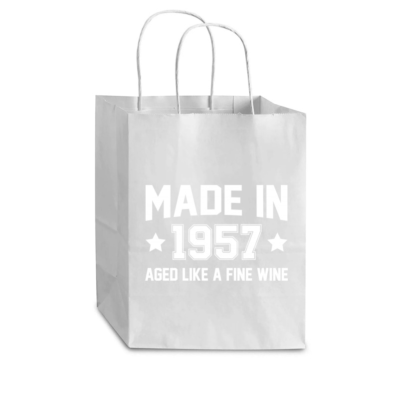 Made In 1957 Aged Like A Fine Wine Cub Paper Bag - 8 X 4 1/2 X 10 1/4 | Artistshot