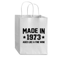 Made In 1973 Aged Like A Fine Wine Cub Paper Bag - 8 X 4 1/2 X 10 1/4 | Artistshot