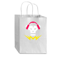 Bubstep Music Skull Cub Paper Bag - 8 X 4 1/2 X 10 1/4 | Artistshot