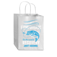 I'm A Fish-oholic On The Road To Recovery Cub Paper Bag - 8 X 4 1/2 X 10 1/4 | Artistshot