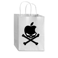 Apple Skull And Crossbones Android Cub Paper Bag - 8 X 4 1/2 X 10 1/4 | Artistshot