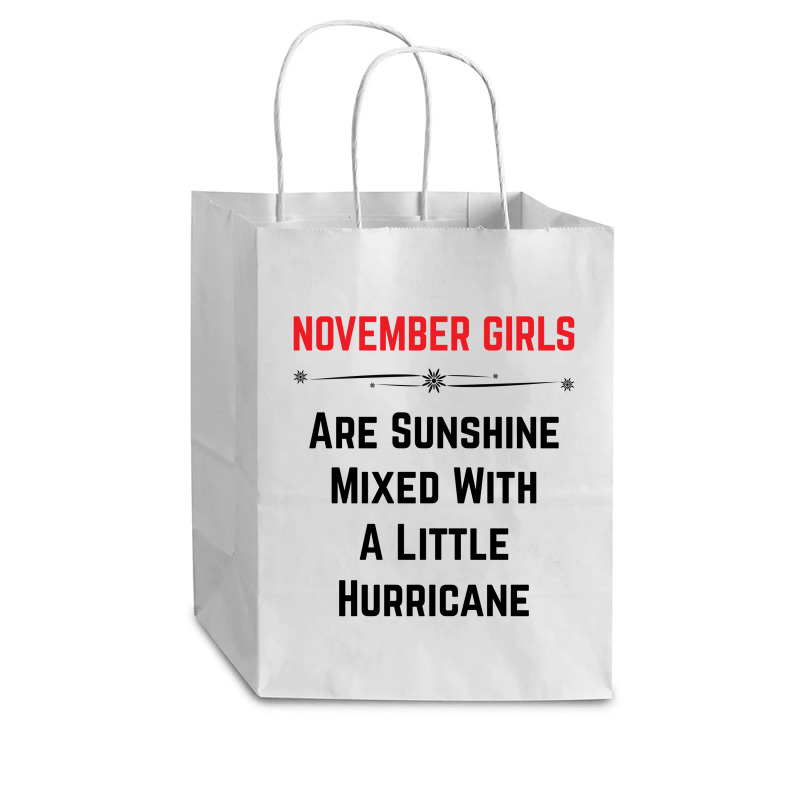 November Girls Cub Paper Bag - 8 X 4 1/2 X 10 1/4 | Artistshot