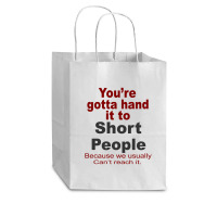 Hand It To Short People Cub Paper Bag - 8 X 4 1/2 X 10 1/4 | Artistshot