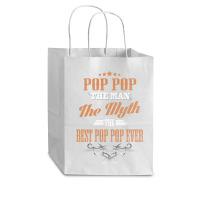 Pop Pop The Man The Myth Best Pop Pop Ever Cub Paper Bag - 8 X 4 1/2 X 10 1/4 | Artistshot