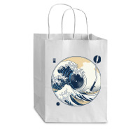 The Great Wave Off Sound Cub Paper Bag - 8 X 4 1/2 X 10 1/4 | Artistshot