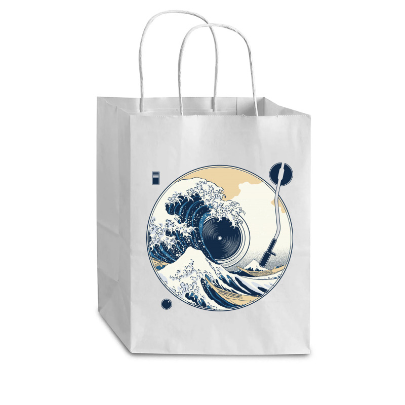 The Great Wave Off Sound Cub Paper Bag - 8 X 4 1/2 X 10 1/4 | Artistshot