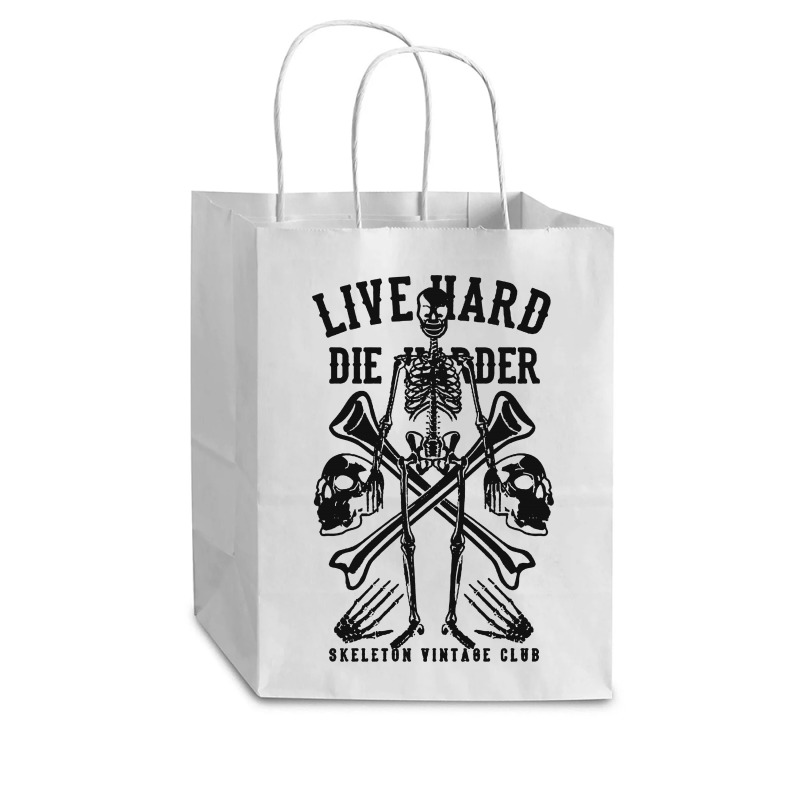 Live Hard Die Harder Cub Paper Bag - 8 X 4 1/2 X 10 1/4 | Artistshot