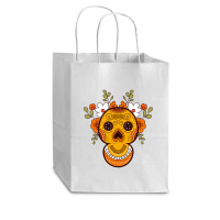 Orange Skull Cub Paper Bag - 8 X 4 1/2 X 10 1/4 | Artistshot