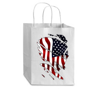 American Flag Inside Cub Paper Bag - 8 X 4 1/2 X 10 1/4 | Artistshot