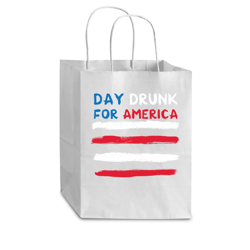 Day Druk For America Cub Paper Bag - 8 X 4 1/2 X 10 1/4 | Artistshot