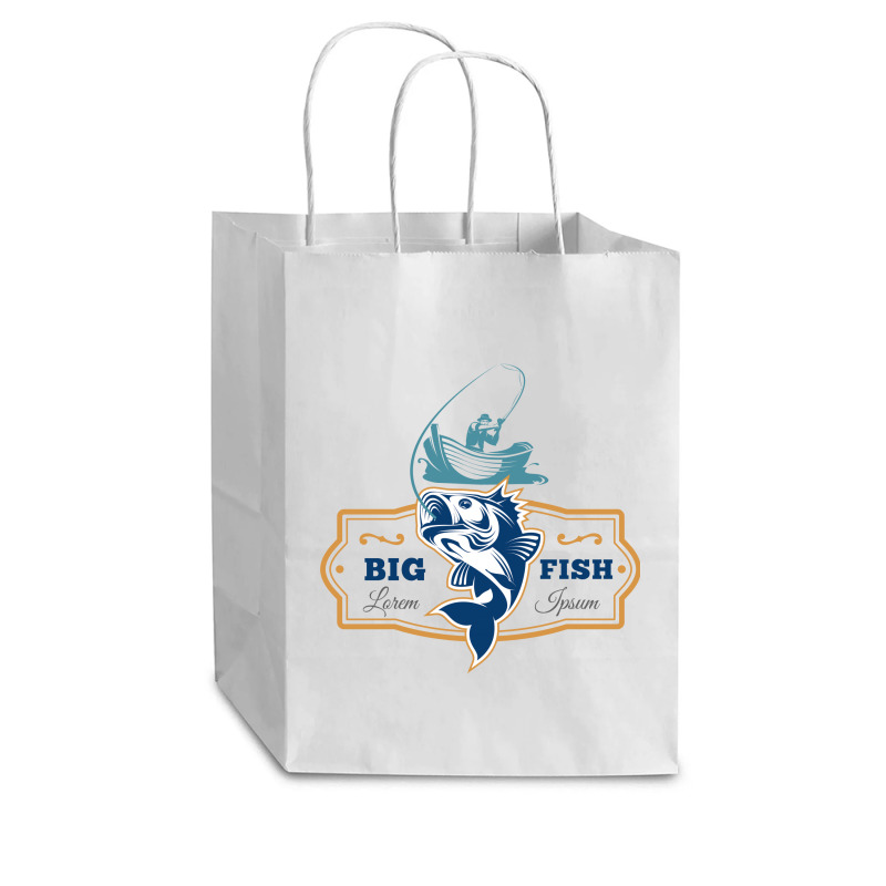 Big Fish Vector Cub Paper Bag - 8 x 4 1/2 x 10 1/4 by ZhannaArt | Artistshot