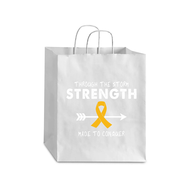 Through The Storm Strength Made To Conquer Debie Paper Bag - 10 X 5 X 13 | Artistshot