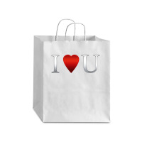 I Love U Heart Debie Paper Bag - 10 X 5 X 13 | Artistshot