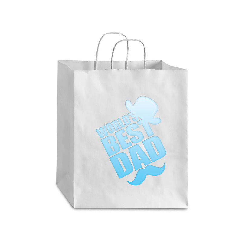 World's Best Dad Ever Debie Paper Bag - 10 X 5 X 13 | Artistshot