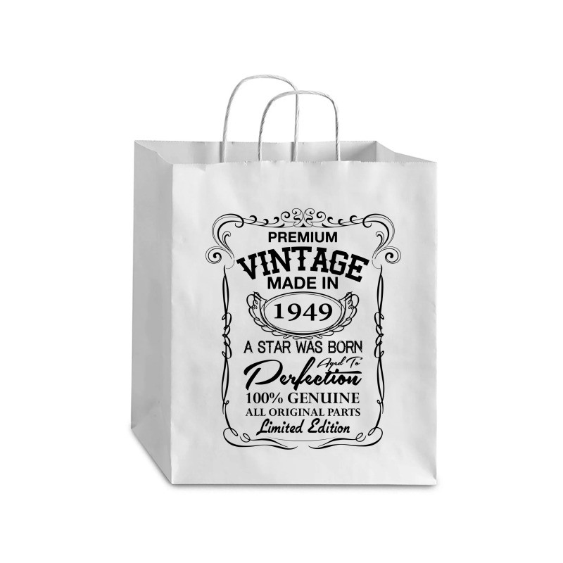 Vintage Made In 1949 Debie Paper Bag - 10 X 5 X 13 | Artistshot