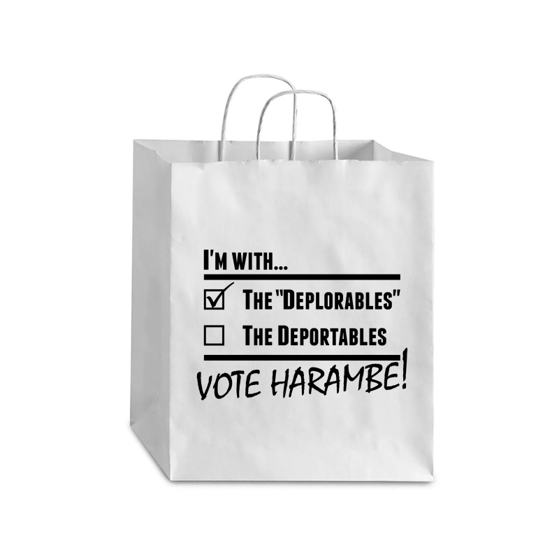 Harambe Deplorables Debie Paper Bag - 10 X 5 X 13 | Artistshot