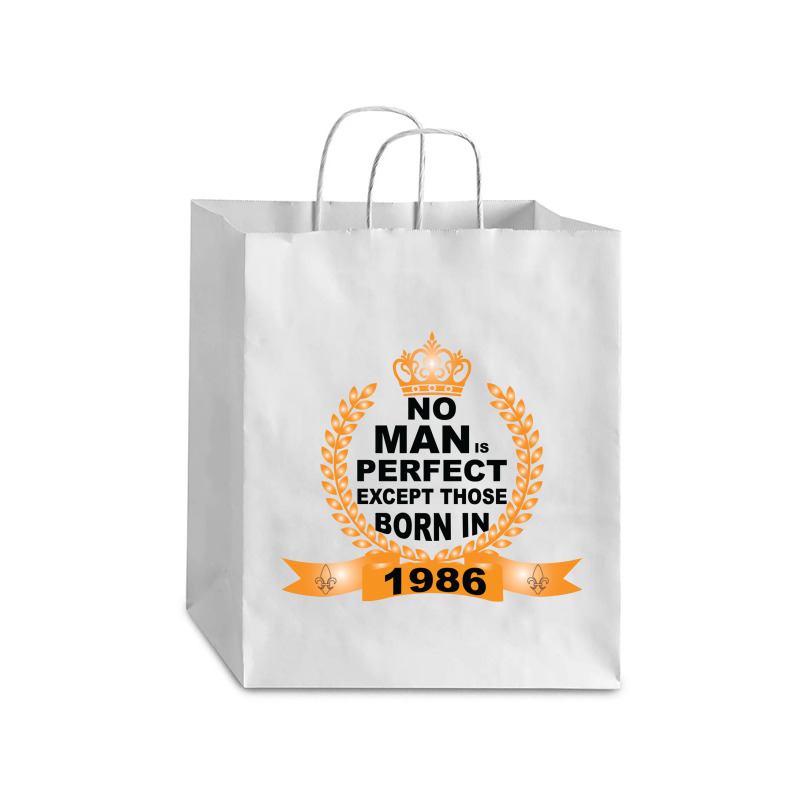 No Man Is Perfect Except Those Born In 1985 Debie Paper Bag - 10 X 5 X 13 | Artistshot