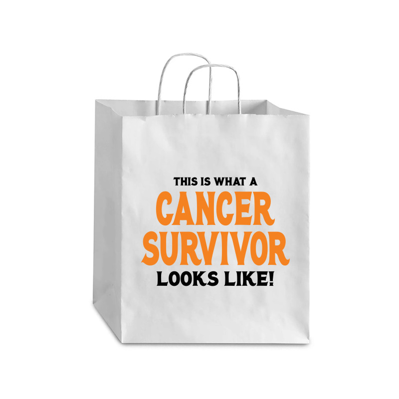 This Is What A Skin Cancer Survivor Looks Like Debie Paper Bag - 10 X 5 X 13 | Artistshot