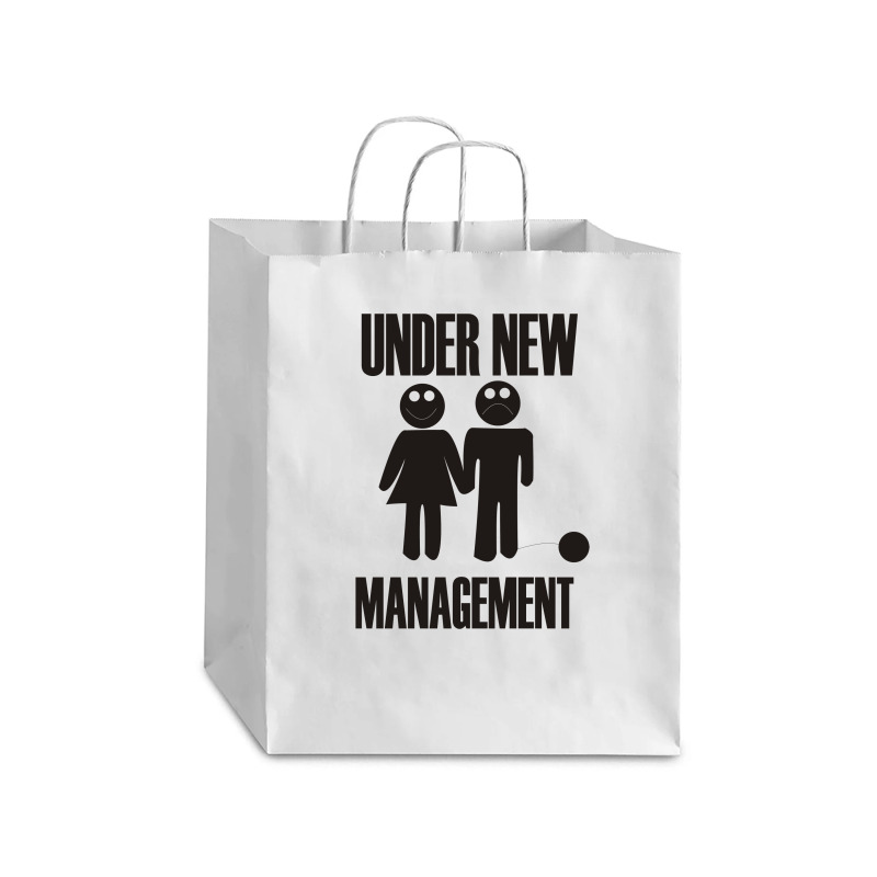 Under New Management Stag Night Wedding Mens Debie Paper Bag - 10 X 5 X 13 | Artistshot