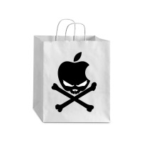 Apple Skull And Crossbones Android Debie Paper Bag - 10 X 5 X 13 | Artistshot