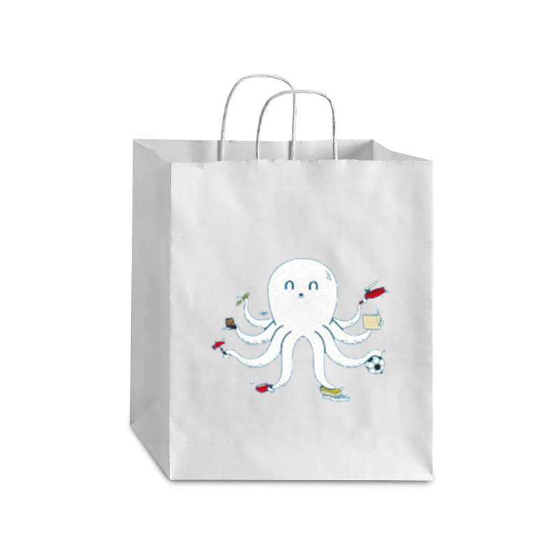 Octopus Debie Paper Bag - 10 X 5 X 13 | Artistshot