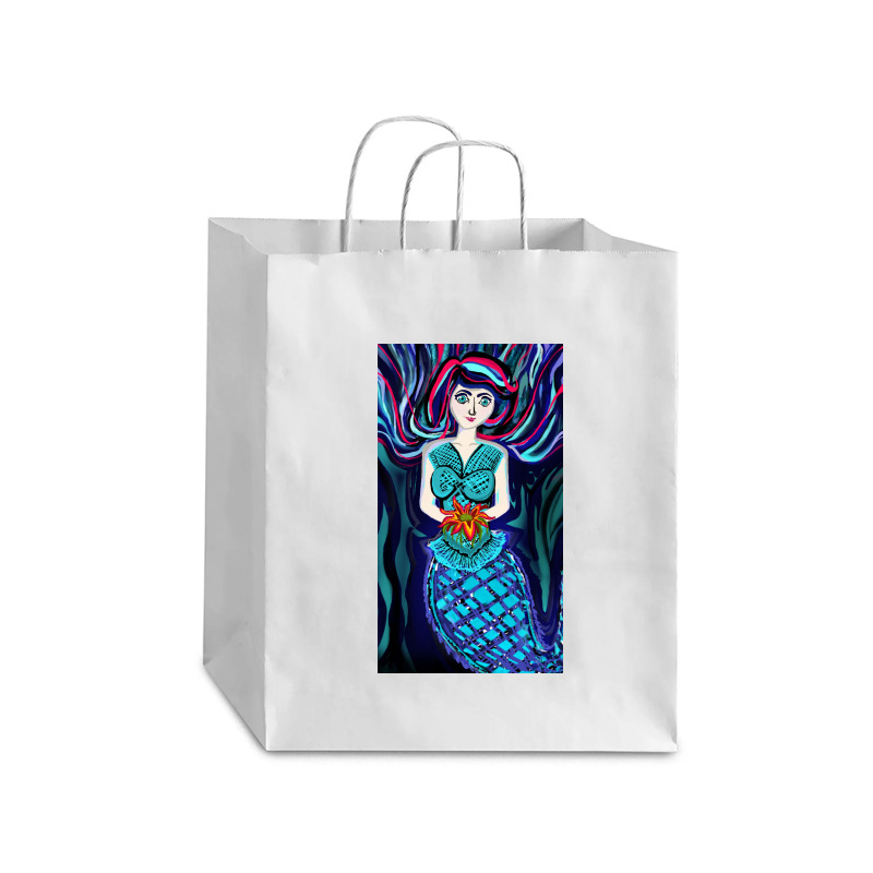 Mermaid Eyes Debie Paper Bag - 10 X 5 X 13 | Artistshot