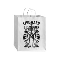 Live Hard Die Harder Debie Paper Bag - 10 X 5 X 13 | Artistshot