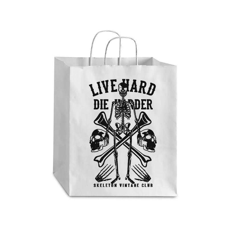 Live Hard Die Harder Debie Paper Bag - 10 X 5 X 13 | Artistshot