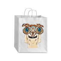 Dog Funny Binocular Animal Debie Paper Bag - 10 X 5 X 13 | Artistshot