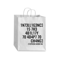 Intelligence Is The Ability To Adapt To Change Debie Paper Bag - 10 X 5 X 13 | Artistshot