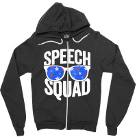 Speech Squad Funny Language Pathologist Shirt Teacher Zipper Hoodie | Artistshot