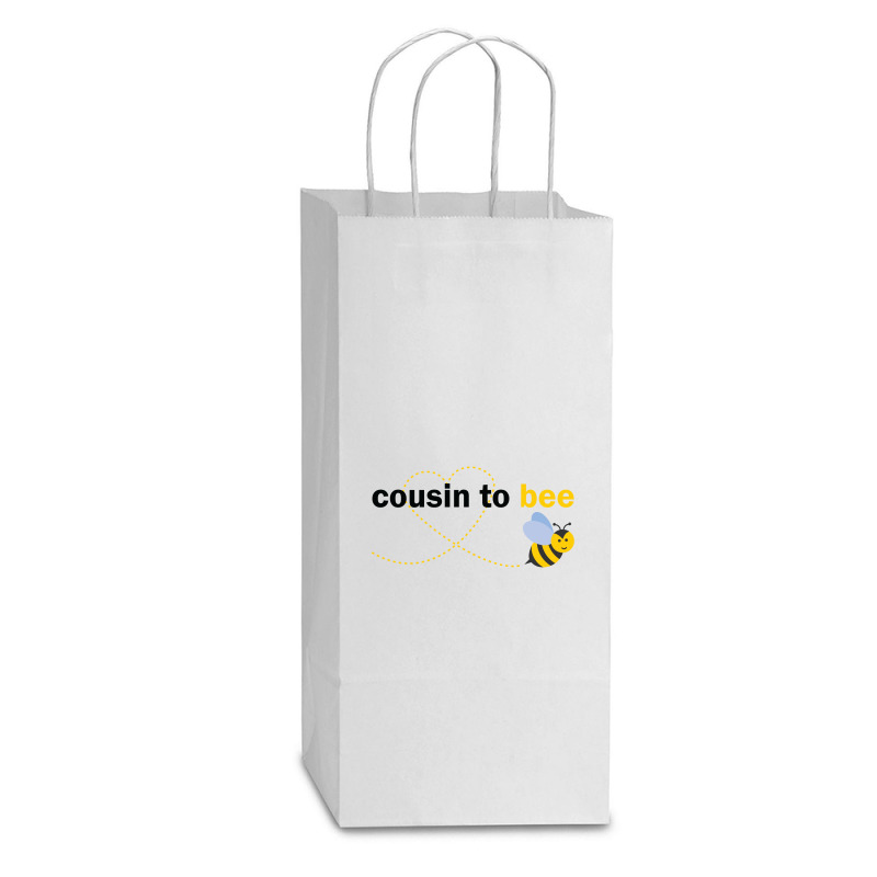 Cousin To Bee Double Wine Paper Bag - 6 1/2 X 3 1/2 X 12 3/8 | Artistshot