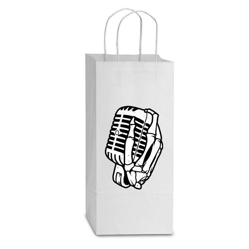 Death Singer Double Wine Paper Bag - 6 1/2 X 3 1/2 X 12 3/8 | Artistshot