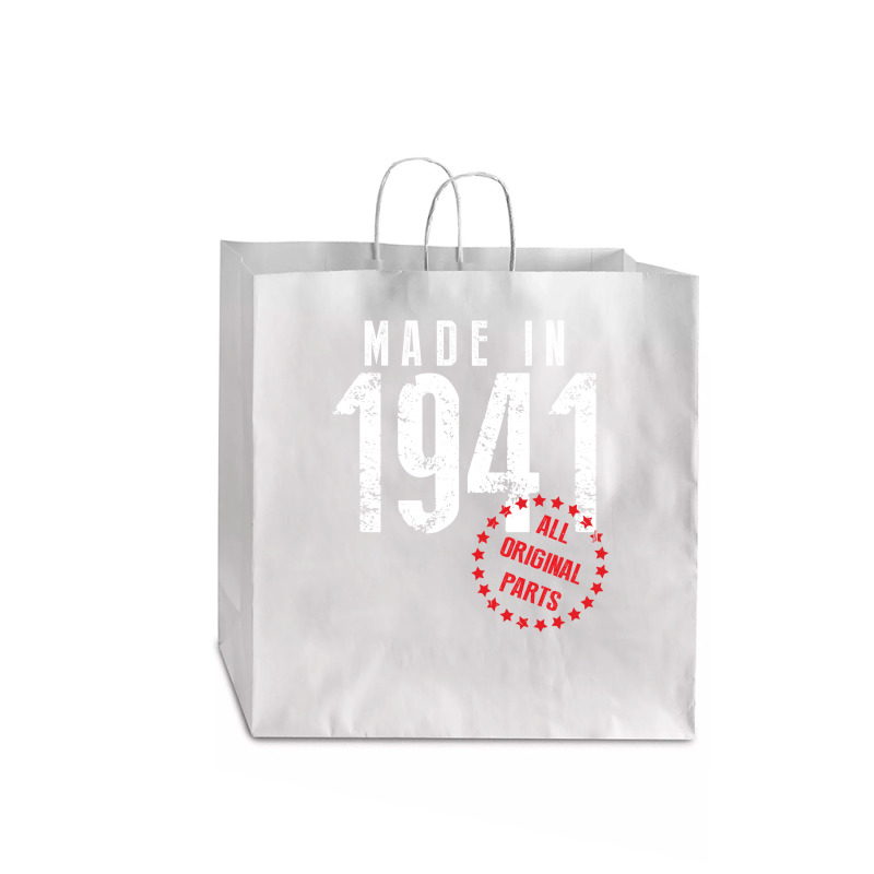 Made In 1941 All Original Parts Jumbo Paper Bag - 18 X 7 X 18 3/4 | Artistshot