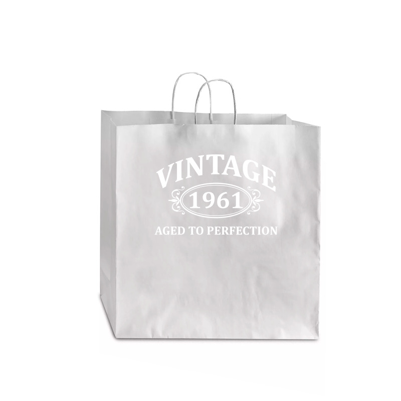 Vintage 1961 Aged To Perfection Jumbo Paper Bag - 18 X 7 X 18 3/4 | Artistshot