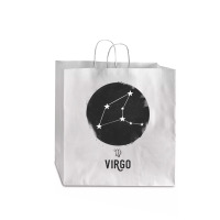 Minimal Virgo Zodiac Sign Jumbo Paper Bag - 18 X 7 X 18 3/4 | Artistshot