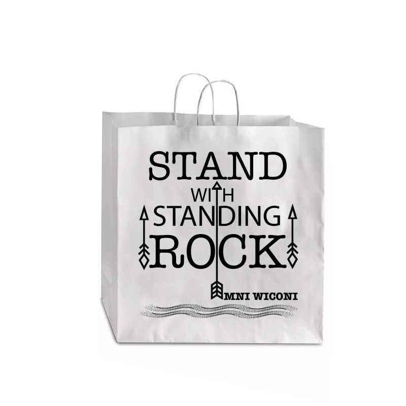 Stand With Standing Rock Jumbo Paper Bag - 18 X 7 X 18 3/4 | Artistshot