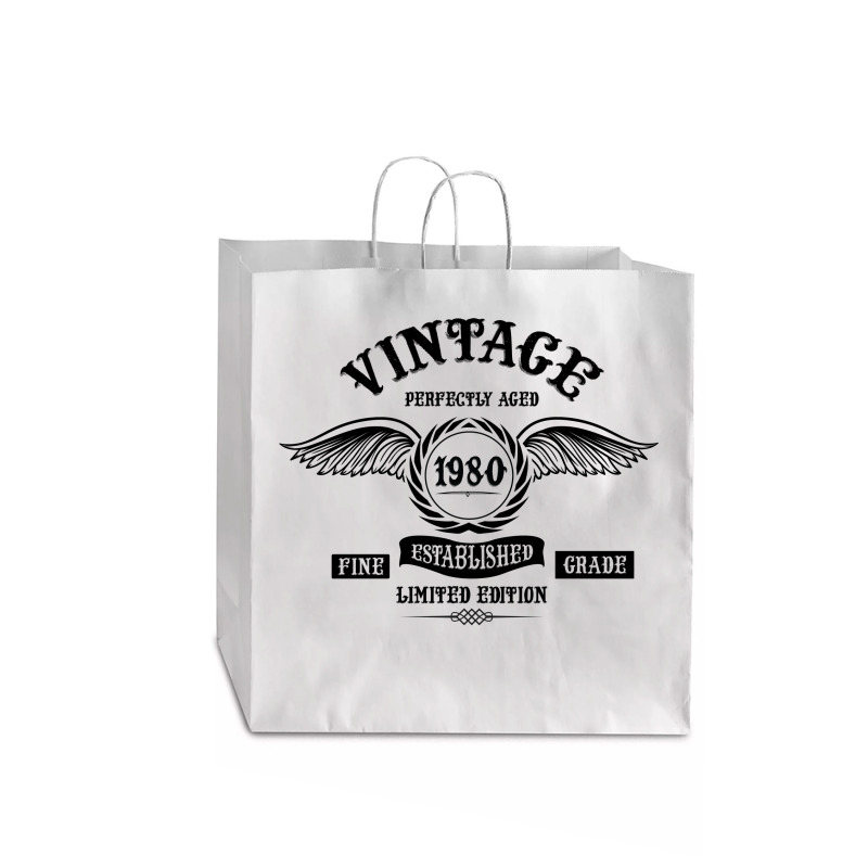 Vintage Perfectly Aged 1980 Jumbo Paper Bag - 18 X 7 X 18 3/4 | Artistshot