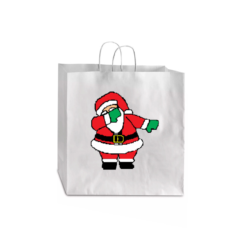 Dab Santa Dabbing Ugly Christmas Sweater Jumbo Paper Bag - 18 X 7 X 18 3/4 | Artistshot