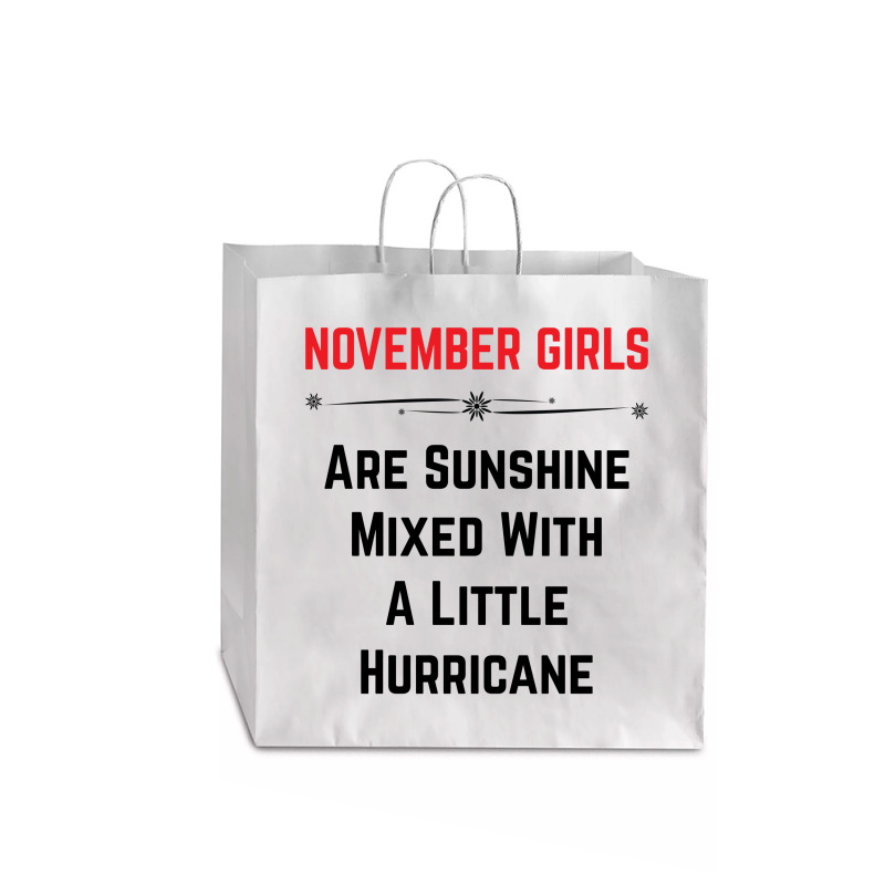 November Girls Jumbo Paper Bag - 18 X 7 X 18 3/4 | Artistshot