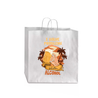 I Solve Problems With Alcohol Jumbo Paper Bag - 18 X 7 X 18 3/4 | Artistshot