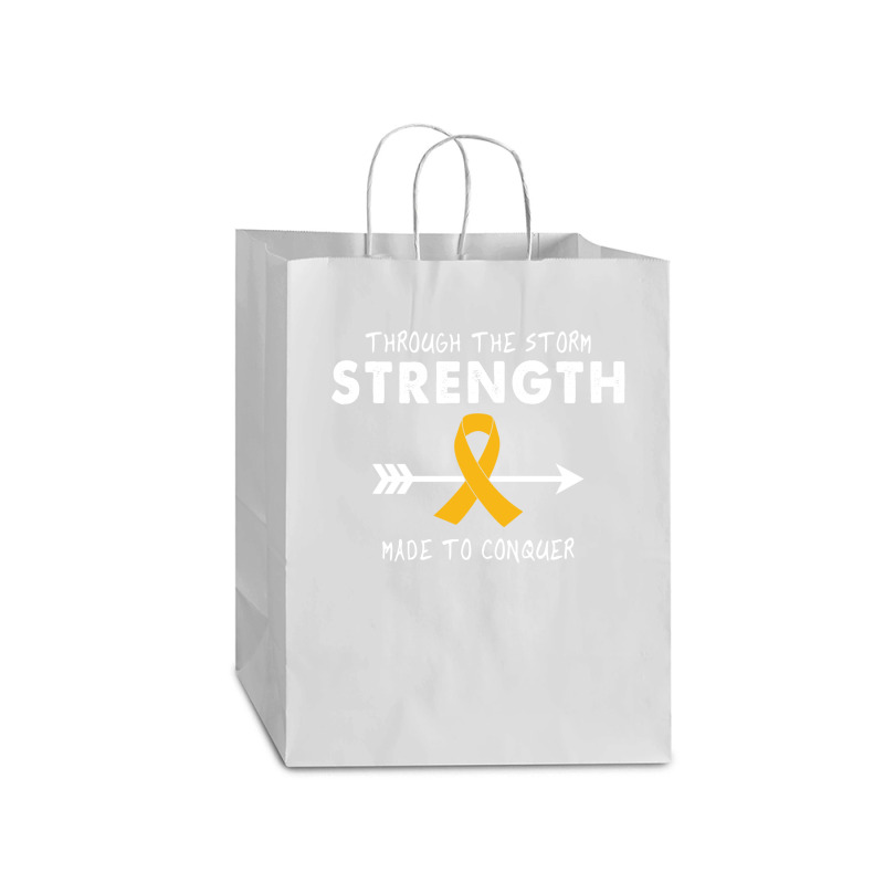 Through The Storm Strength Made To Conquer Mart Paper Bag -13 X 7 X 17 | Artistshot