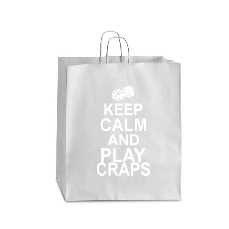 Keep Calm And Play Craps Queen Paper Bag - 16 X 6 X 19 1/4 | Artistshot