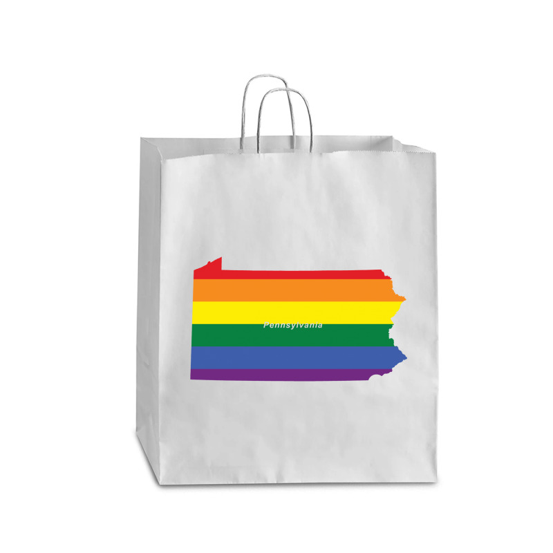 Pennsylvania Rainbow Flag Queen Paper Bag - 16 X 6 X 19 1/4 | Artistshot