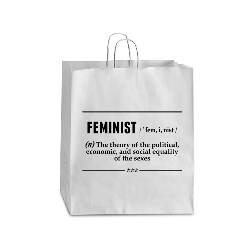 Feminist Noun Queen Paper Bag - 16 X 6 X 19 1/4 | Artistshot