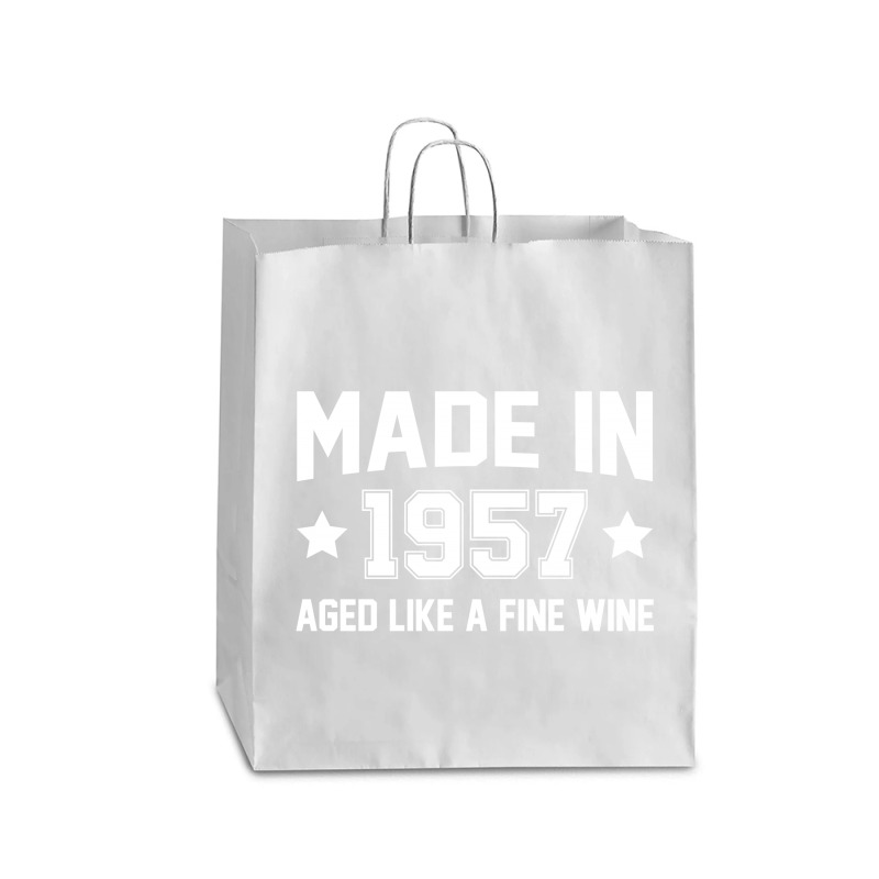 Made In 1957 Aged Like A Fine Wine Queen Paper Bag - 16 X 6 X 19 1/4 | Artistshot