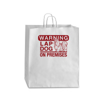 Lap Dog Warning Queen Paper Bag - 16 X 6 X 19 1/4 | Artistshot