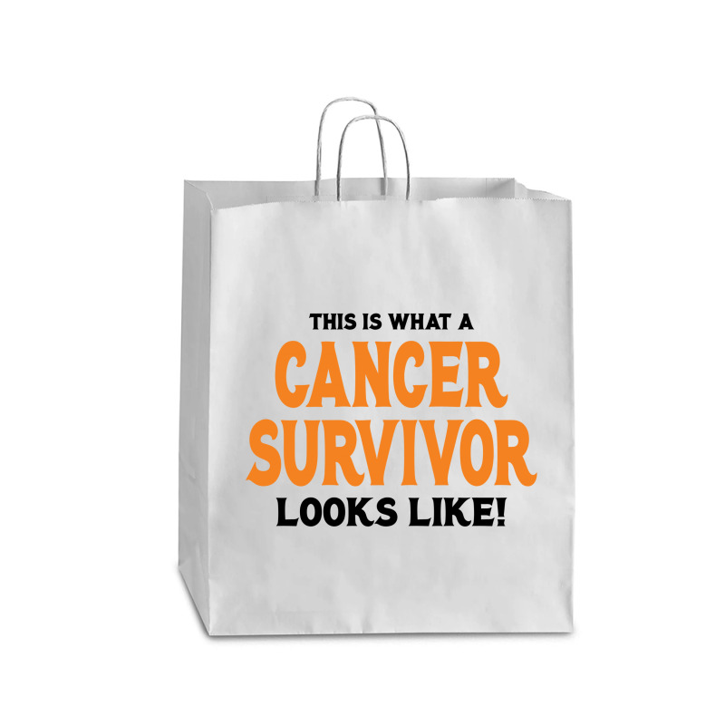 This Is What A Skin Cancer Survivor Looks Like Queen Paper Bag - 16 X 6 X 19 1/4 | Artistshot