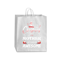 Merry Christmas To Mother Of Great Awesome Queen Paper Bag - 16 X 6 X 19 1/4 | Artistshot